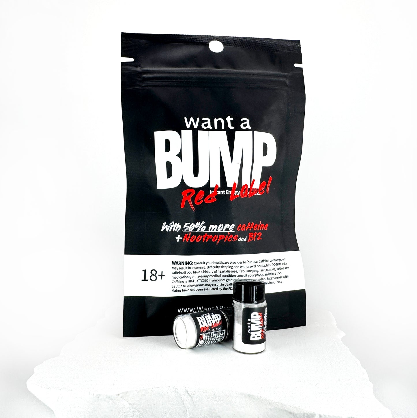 Want A BUMP™ RED LABEL - High Energy Formula(600mg Caffeine)